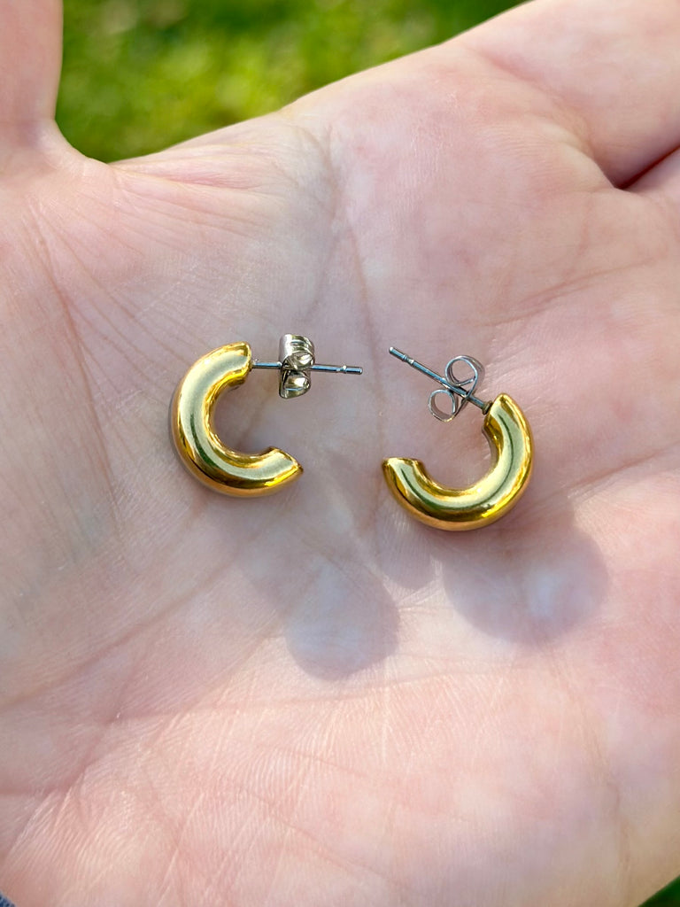 Mini Round hoop earrings