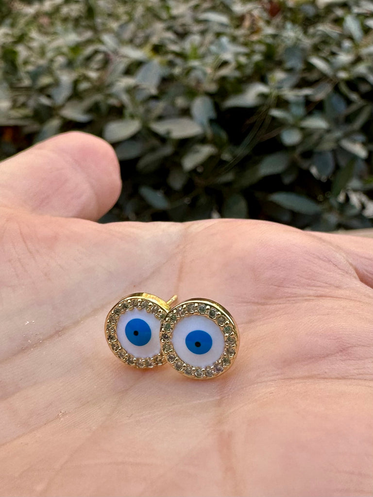 Eye See You Evil Eye Sparkle Studs