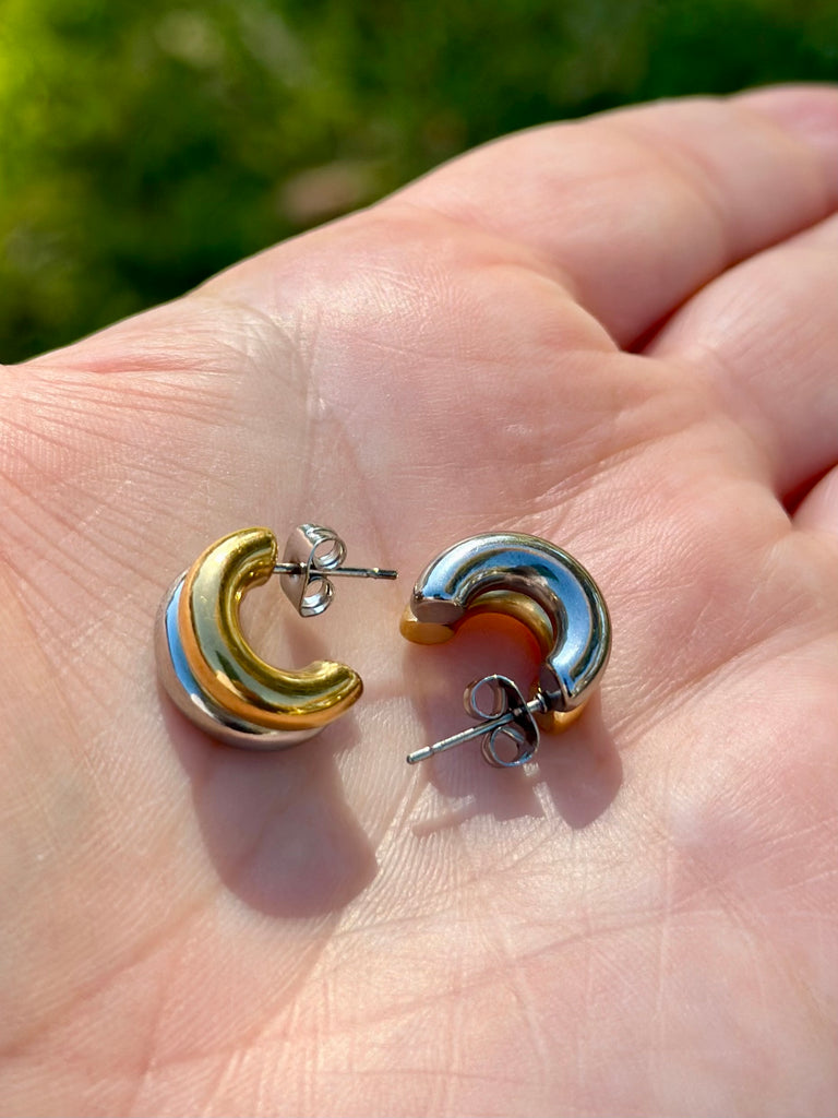 Mini Round hoop earrings