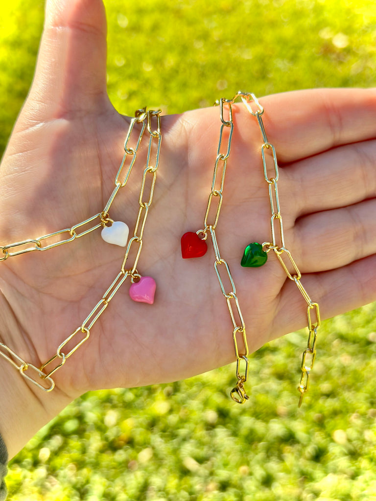 Love You Kids Heart Bracelet