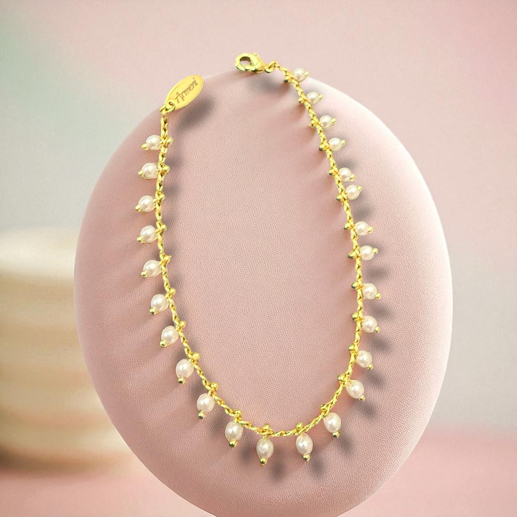 Single Strand Pearl Bead Bracelet