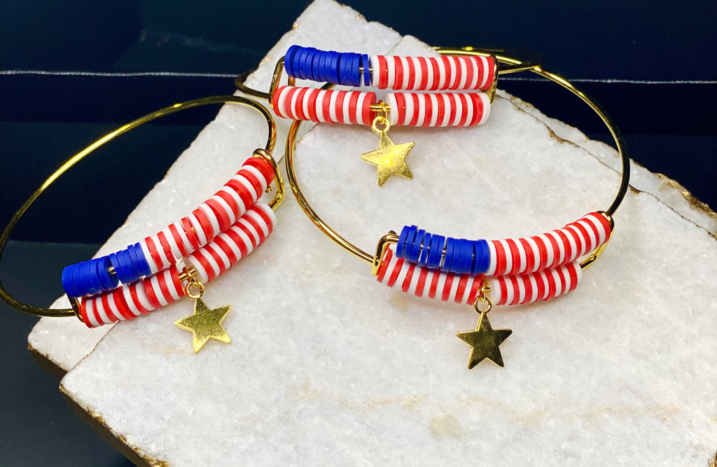 Stars & Stripes USA star charm bracelet