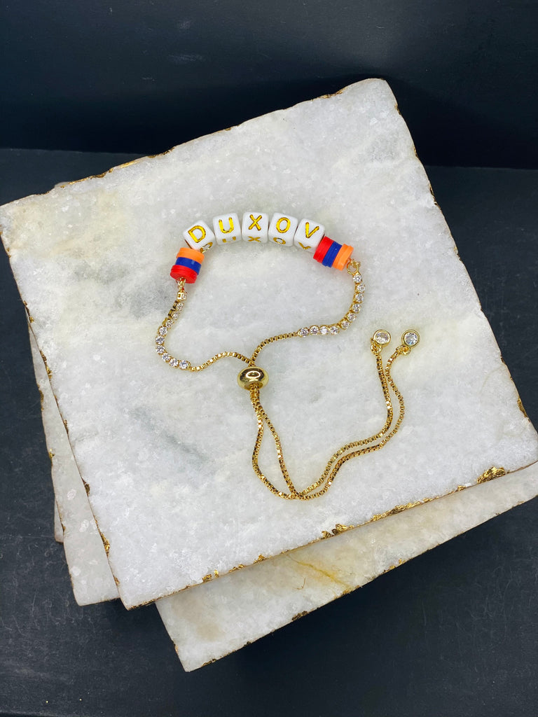 Armenian DUXOV gold plated slider Bolo chain bracelet