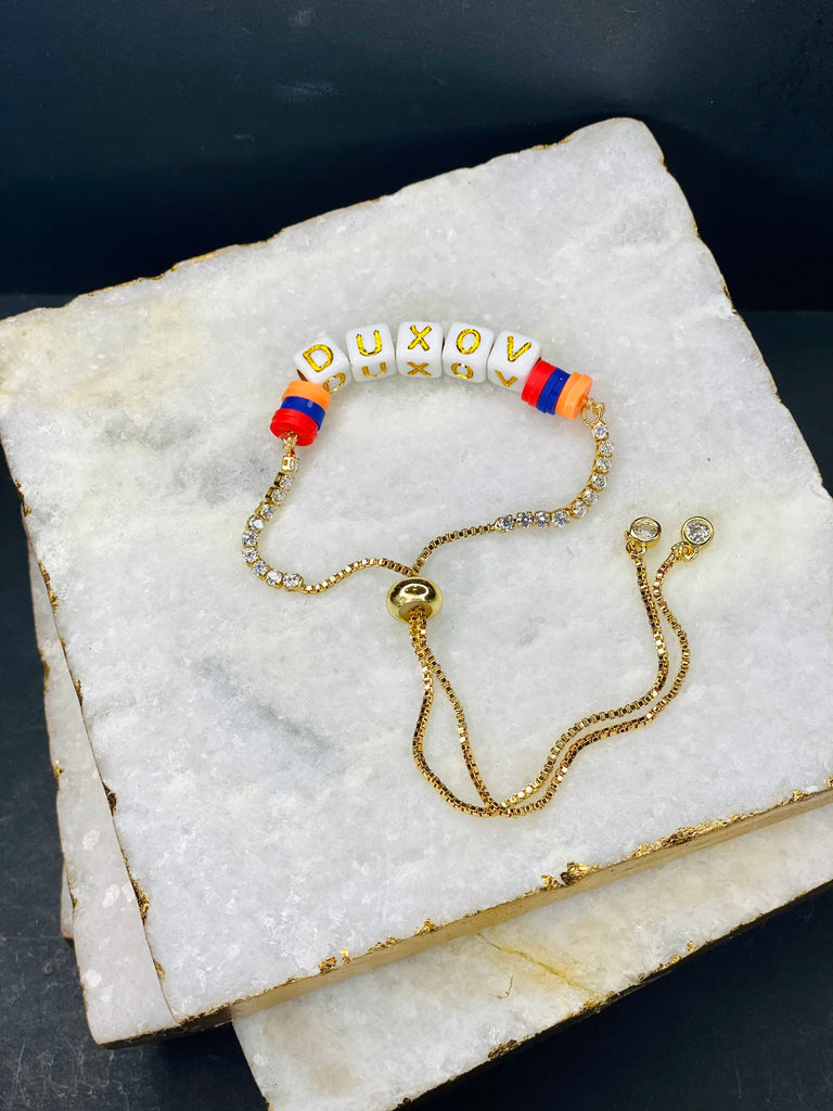 Armenian DUXOV gold plated slider Bolo chain bracelet
