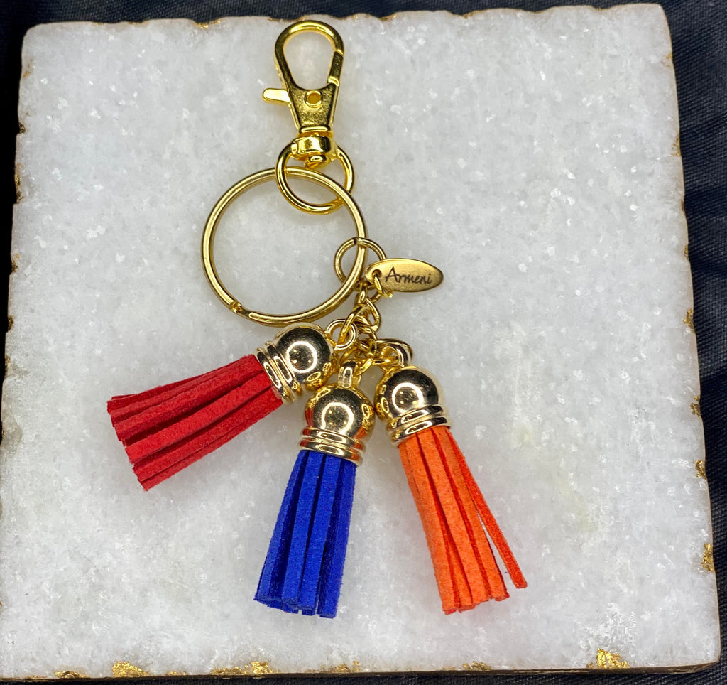 Armenian Multicolor Tassel Purse Keychain Accessory