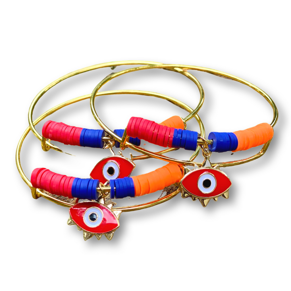 Pray for Artsakh Armenian Flag Evil eye charm bracelet