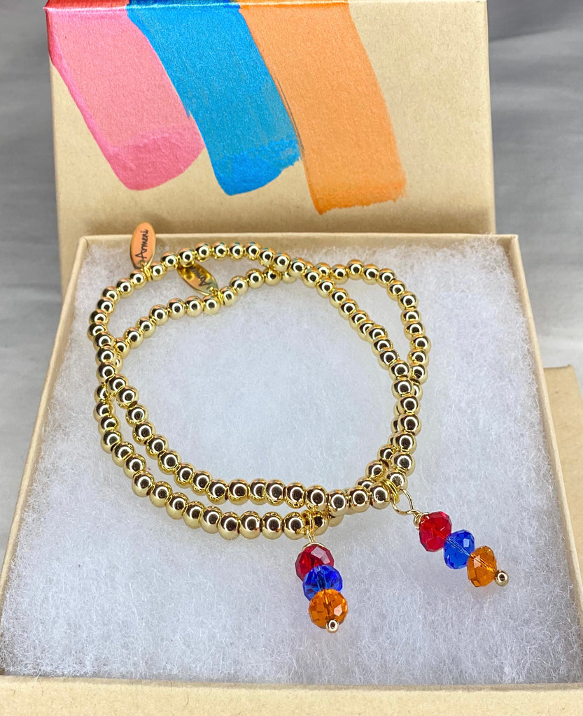 Armenian Genocide 106 Year Box Swarovski Crystal Bracelet