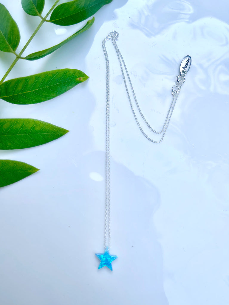 Opal Star 18k Gold Plated Necklace